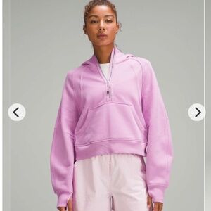 LULULEMON | Pink Scuba Oversized Half Zip Hoodie (size M/L)